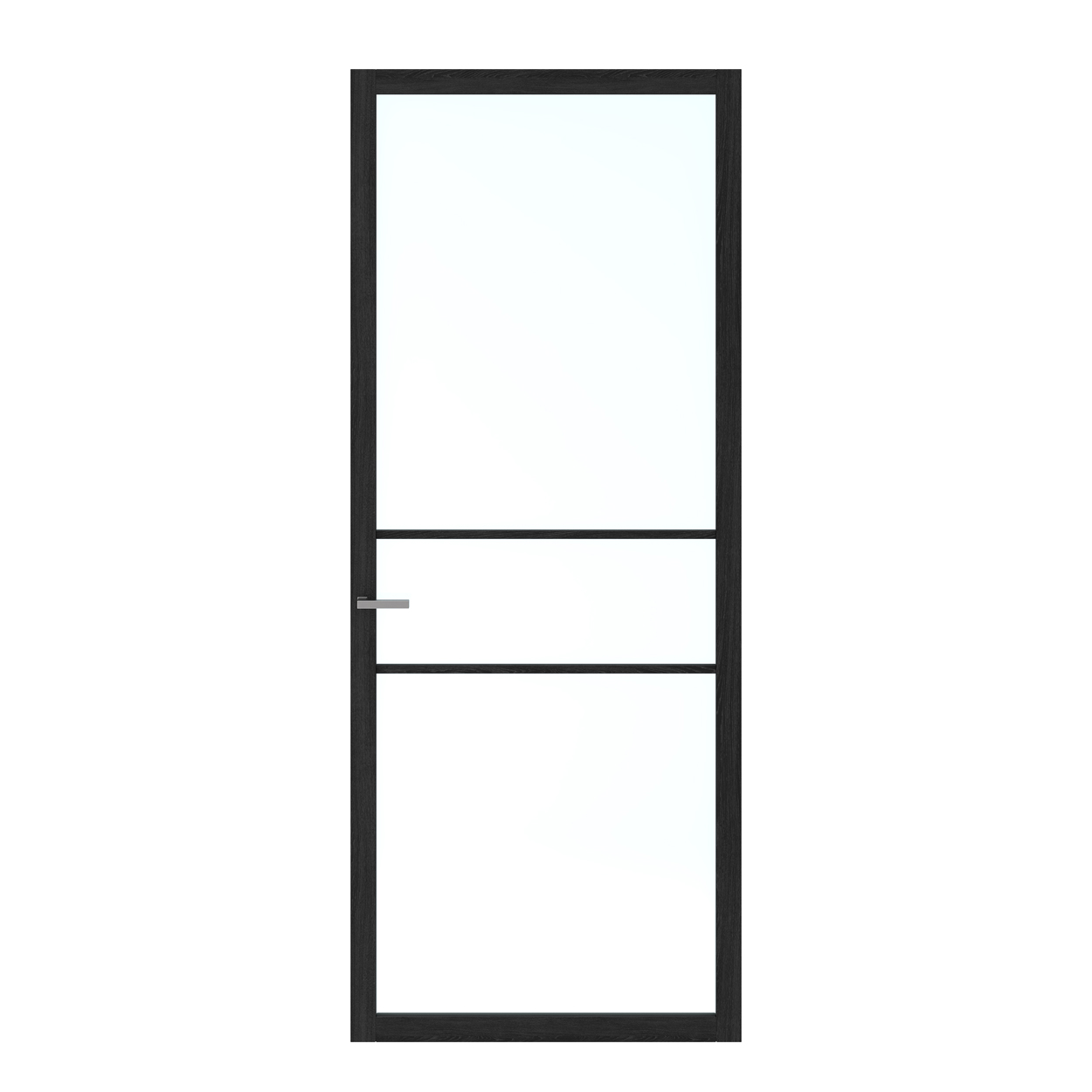 Binnendeur Skantrae SSL 14710 Blank Glas Charcoal Oak
